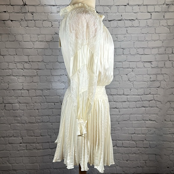 Ramy Brook Victorian Bohemian Mini Trent Lace Off-the-Shoulder Dress XS NEW - Picture 5 of 16